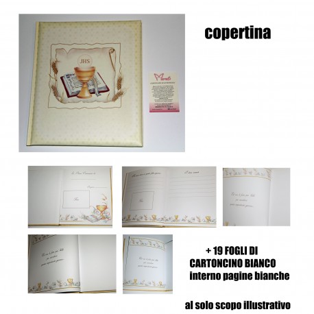 ALBUM FOTO COMUNIONE CALICE COMUNIONE+ VETRATA