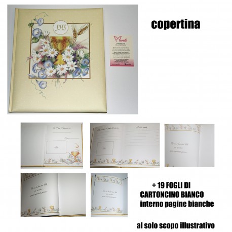 ALBUM FOTO COMUNIONE CALICE COMUNIONE+ VETRATA