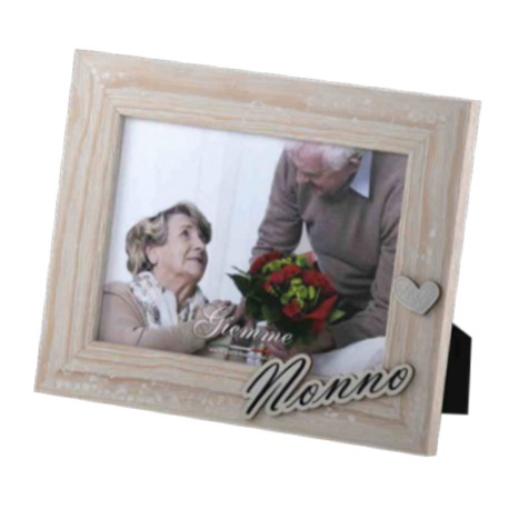 GIEMME CORNICE IN LEGNO NONNO 10X15 CON APPLICAZIONI IN LEGNO