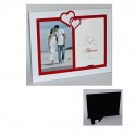 CORNICE DOPPIA IN METALLO BRUNA 2X10X15