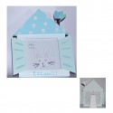 MASCAGNI CORNICE IN LEGNO 13X13 - COL. CELESTE