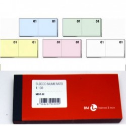 BLOCCO&nbsp;NUMERATO&nbsp;1/100 113 X 60mm 100cop/fg