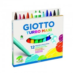 Giotto Turbo Maxi 12 pennarelli punta grossa