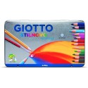 Giotto Stilnovo Acquarell Pastelli Acquarellabili Scatola Metallo da 12 Colori