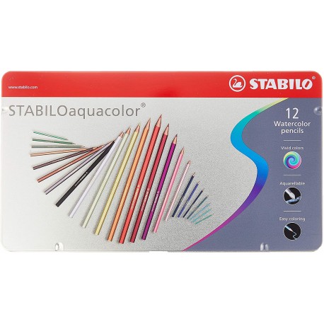 PASTELLI AQUACOLOR ESAGONALE 18cm pz 12 ASS.TI