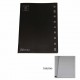 RUBRICA 120pg 80gr PUNTO METALLICO BIANCA 60fg 15 X 20cm RUBRICATO