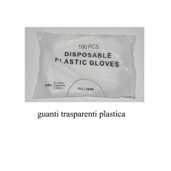 Guanti trasparenti plastica 100pz