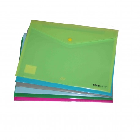 BUSTE A4 CON BOTTONE TINTA UNITA 23,5X33,5CM