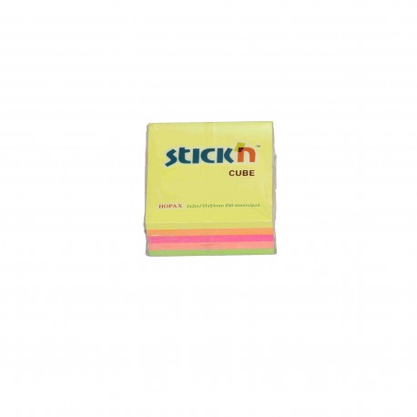 Stickn cube biglietto autoadesivo rimovibile 51x51mm
