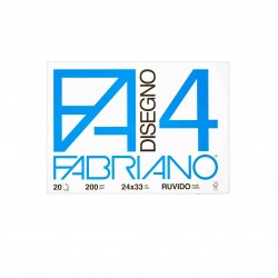 Fabriano BLOCCO CARTA DA DISEGNO F4 BIANCO 4 ANGOLI