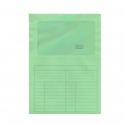 CARTELLINA A L CON FINESTRA SINTEX CON STAMPA CARTONCINO