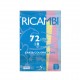 Quaxima carta 80gr ricambi 72 fogli carta colorata