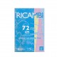 Quaxima carta 80gr ricambi 72 fogli carta colorata