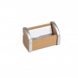 DESK SET LEGNO PORTA BIGLIETTI DA VISITA