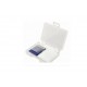 Canubo SD Card Box trasparente per 4 schede