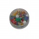 PUNTINE DA DISEGNO COLORATE TESTA PLASTIFICATA pz 100 ASSORTITE NELLA SCATOLA