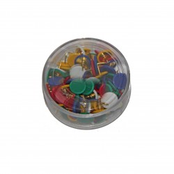 PUNTINE DA DISEGNO COLORATE TESTA PLASTIFICATA pz 100 ASSORTITE NELLA SCATOLA