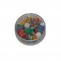 PUNTINE DA DISEGNO COLORATE TESTA PLASTIFICATA pz 100 ASSORTITE NELLA SCATOLA