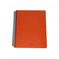 scatto SPIRALE 4 FORI 140pg 80gr SPIRALE TRASPARENTE PLASTICA 1 RIGO