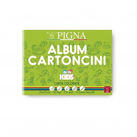 ALBUM DA DISEGNO PIGNA COLOR 5 COLORI ASSORTITI