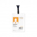 Scatto Porta badge con cordoncino 100x140mm, colore blu