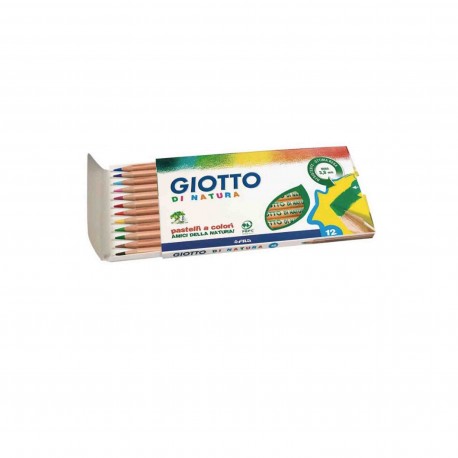 Giotto 240800 - Astuccio di Natura 36 Pastelli Colorati, multicolore