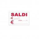 Cartelli "SALDI" 8,5X5,5CM 300 GRAMMI