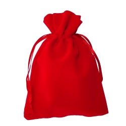 sacchetto bomboniere 10x13 rossi velluto
